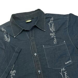 KAVU Shirt Mens Large Button Up